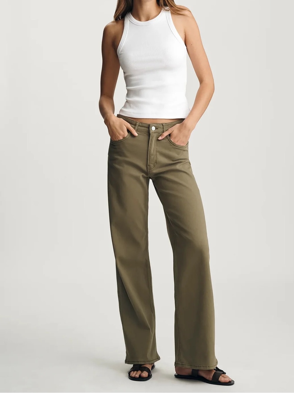 Mavi Alena High Rise Straight Leg Pants Jeans 27